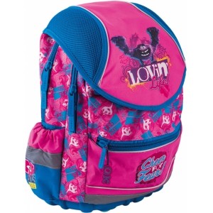 Růžový školní batoh